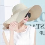Hat Female Summer Tide Straw Hat Foldable Beach Hat Sun Hat Sun Protection - Image 3