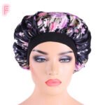 Beauty print Satin silk Bonnet sleep night cap - Image 10