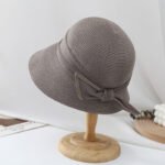 Simple Ribbon Bow Bucket Hat Women's Sun Hat - Image 6