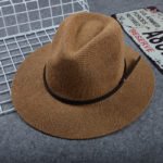 British Female Hat Men'S Straw Hat Black Jazz Hat Holiday Beach Hat - Image 5