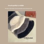 Plush Bonnet Children's Fleece-lined Bucket Bucket Hat - Image 3