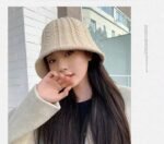 Knitted Simple Twist Bucket Hat - Image 10
