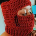 Hand-crocheted Balaclava Air Top Wind Mask Cap - Image 4
