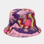 Graffiti Double-sided Bucket Hat Female Party Hip Hop Bucket Hat - Image 8
