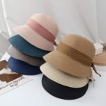 Simple Ribbon Bow Bucket Hat Women's Sun Hat - Image 10