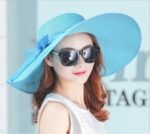 Hat Female Summer Tide Straw Hat Foldable Beach Hat Sun Hat Sun Protection - Image 5