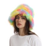 Women's Bucket Hat Warm Plush Hat - Image 7