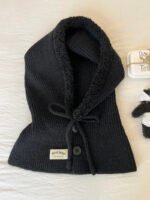 Ice Man Design Fashionable Snow Hat Balaclava Knitted Drawstring - Image 7