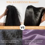 Silk Bonnet For Sleeping Women, Satin Hair Bonnet For Sleeping For Wavy Curly Natural Hair Women Men - Red - Image 6