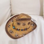 Outdoor Beach Hat Cowboy Straw Hat Top Hat Sunscreen Sun Hat - Image 2