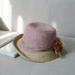 Resort Sun Shade Half Rolled Edge Flower Bowler Hat - Image 3