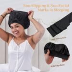 Silk Bonnet, Satin Hair Bonnet For Sleeping For Wavy Curly Natural Hair - Image 10