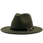 Popular Fedora British Vintage Top Fashion Ladies Woolen Hat - Image 4