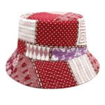 Geometric Bucket Hat Color Matching Printing Double-sided Wear Bucket Hat - Image 9