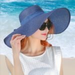 Hat Female Summer Tide Straw Hat Foldable Beach Hat Sun Hat Sun Protection - Image 9