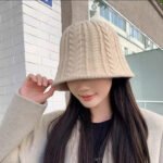 Knitted Simple Twist Bucket Hat - Image 6