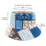 Geometric Bucket Hat Color Matching Printing Double-sided Wear Bucket Hat - Image 3