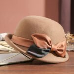 New Warm Woolen Bucket Hat Women's Fashion Hat - Image 5