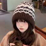 Women's Balaclava Autumn And Winter Knitted Hat - Image 6