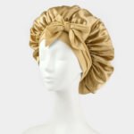 Silk Bonnet For Sleeping Women Satin Bonnet Double Layer Satin Lined Hair Bonnet With Tie Band Curly Hair - Image 10