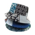 Geometric Bucket Hat Color Matching Printing Double-sided Wear Bucket Hat - Image 5