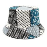 Geometric Bucket Hat Color Matching Printing Double-sided Wear Bucket Hat - Image 8