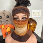 Hand-crocheted Balaclava Air Top Wind Mask Cap - Image 6