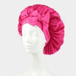 Silk Bonnet For Sleeping Women Satin Bonnet Double Layer Satin Lined Hair Bonnet With Tie Band Curly Hair - Image 8