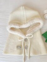 Ice Man Design Fashionable Snow Hat Balaclava Knitted Drawstring - Image 2