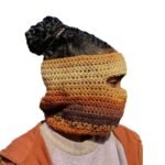Hand-crocheted Balaclava Air Top Wind Mask Cap - Image 5