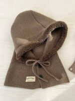 Ice Man Design Fashionable Snow Hat Balaclava Knitted Drawstring - Image 5