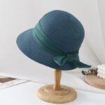 Simple Ribbon Bow Bucket Hat Women's Sun Hat - Image 8