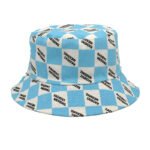 Letter Plaid Bucket Hat Women's Fashion Double-sided Wear Bucket Hat - Image 6