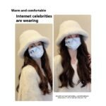 Plush Bonnet Children's Fleece-lined Bucket Bucket Hat - Image 2