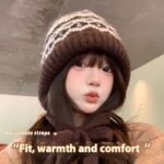 Women's Balaclava Autumn And Winter Knitted Hat