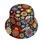 Colorful Flowers Bucket Hat Sun Hat - Image 5