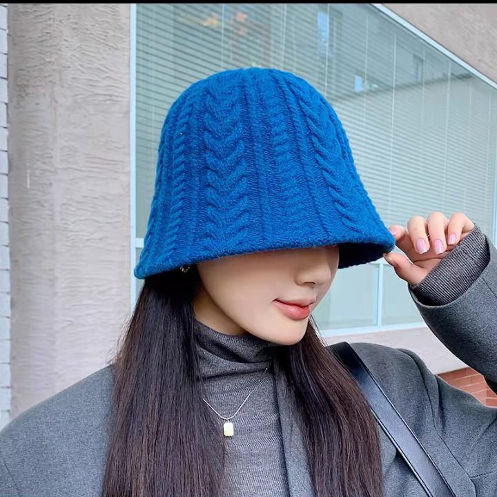 f00e3140-716a-447d-bdee-7744619c5a21.jpg Knitted Simple Twist Bucket Hat - Image 1