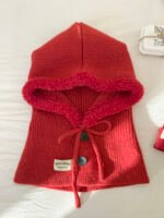 Ice Man Design Fashionable Snow Hat Balaclava Knitted Drawstring - Image 3